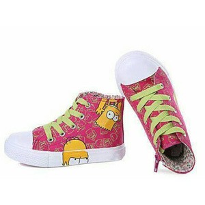 SHOES BOOT SIMPSON PINK | SEPATU ANAK IMPORT | SEPATU ANAK PEREMPUAN
