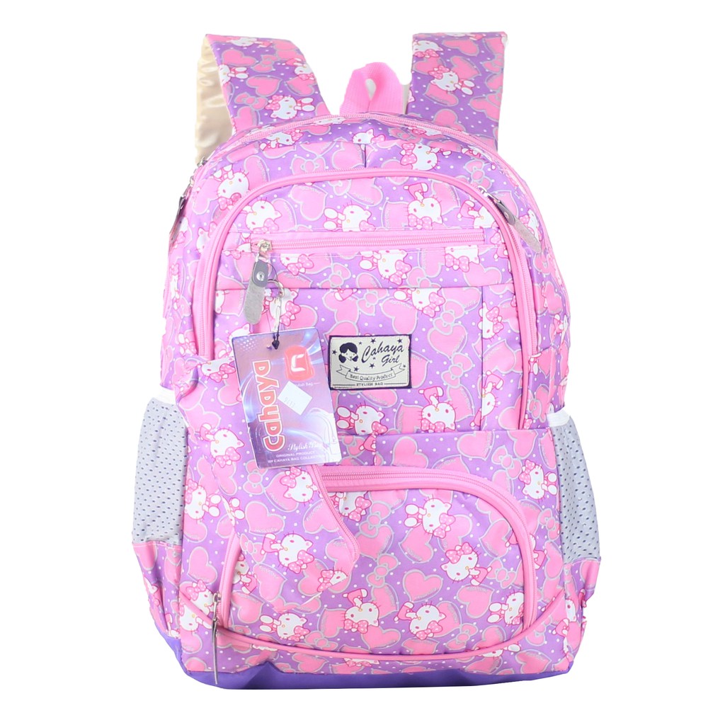 [COD] Promo Ransel Cewek Hello Kitty Tas Gendong Anak Perempuan TK SD Lucu Imut Free Tempat Pensil