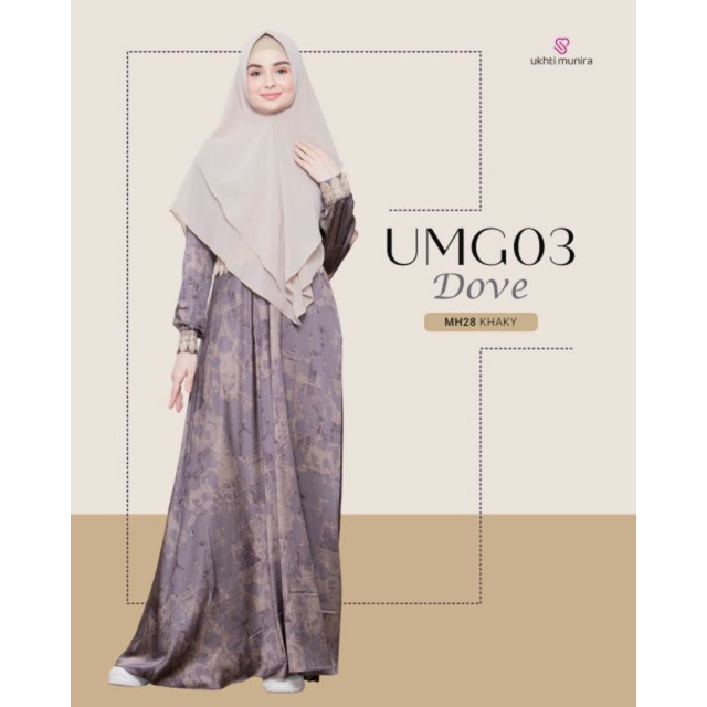[Reiby] Gamis Motif Mewah Ori Hits Ukhti UMG03 by Ukhti Munira