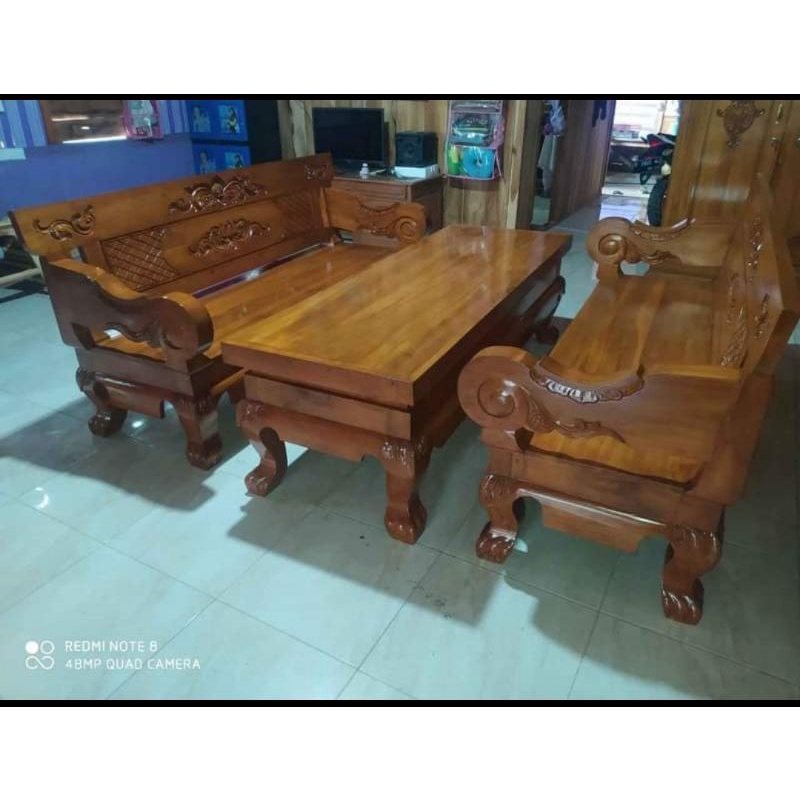 BANGKU KAYU  MINIMALIS JATI  KURSI JATI UKIRAN BANGKU BALE BALE DAYBED UKIR