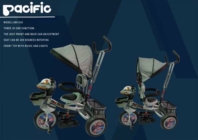 Sepeda Anak /Stroller/ Tricycle /sepeda roda tiga Pacific LMX 010 4 fungsi 360 derajat