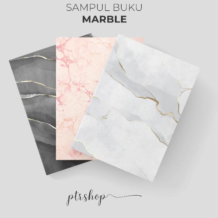 

HOT PROMO SAMPUL BUKU BOOK COVER A5/B5 MARBLE EDITION ༄ 870