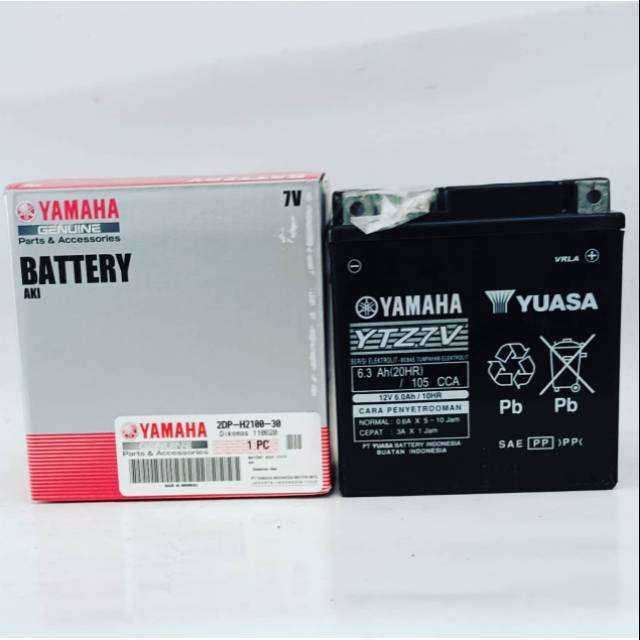 Aki Motor Nmax, Aerox 155, Lexi Yuasa YTZ7V Original Yamaha