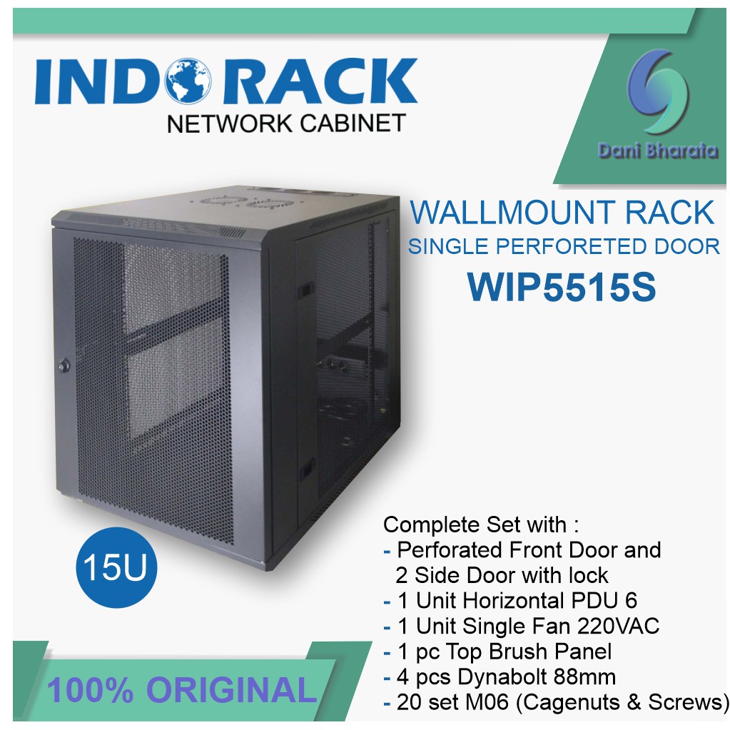 Wallmount Rack WIP5515S Rack Server 15U Single Perforated Door 19 inch Series