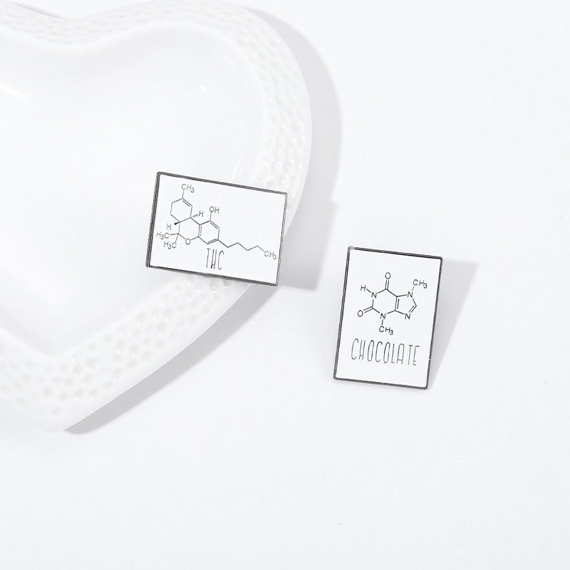 Bros Pin Desain Elemen Kimia 7 Gaya Untuk Aksesoris Pakaian
