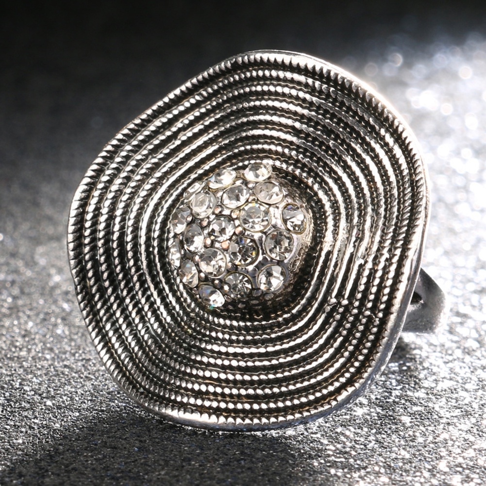 Hu Hu Hu Hu Hu Alat Bantu Pasang Kacamata♡ Cincin Wanita Hias Berlian Imitasi Gaya Bohovintage Berkilau Untuk Pesta Cocktailpernikahanhadiah