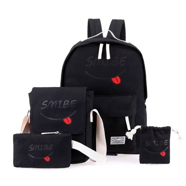 BACKPACK SMIBE SET 4IN1 KUCING/TAS ANAK/TAS SEKOLAH/TAS BERANAK/TAS PROMO TERMURAH IMPORT KEKINIAN