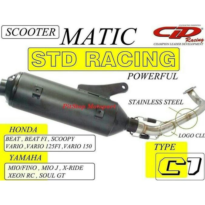 Hot Sale Kenalpot Vario 150 Cld Std Racing Type C1 Hot Sale
