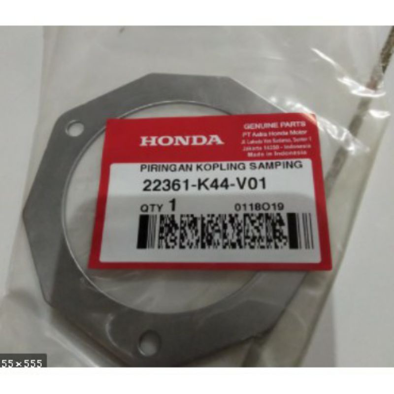 22361 K44 V01 HGP 100% AHM Piringan Kopling Samping Plate Clutch Side Honda Beat FI ESP 22361K44V01