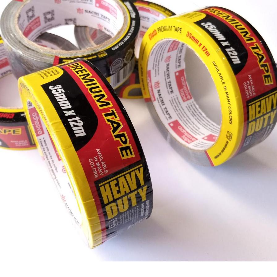 

(X39) Lakban Kain Hitam / Isolasi Tape NACHI 1,5 inch x 12 meter (35 mm x 12 Meter). produck terlaris