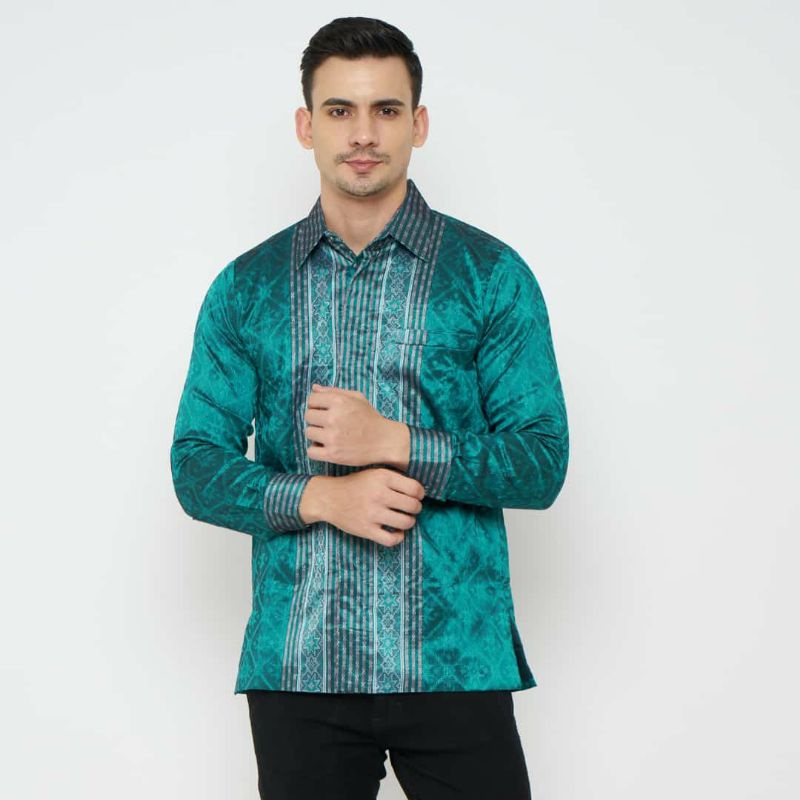 Kemeja songket 2D tenun baron kemeja tenun jepara KT021