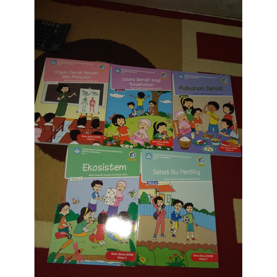 Jual PAKET BUKU TEMATIK KELAS 5 SD TEMA 1 SAMPAI TEMA 5 REVISI 2017 ...