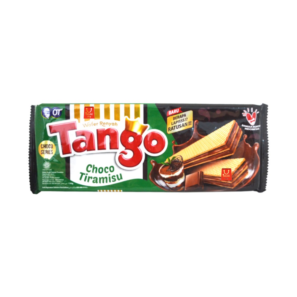 

Tango Choco Tiramisu Wafer Renyah Isi Krim Coklat Tiramisu Choco Series - 130gr