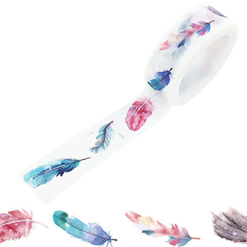 12 Roll Tape Kertas Washi Motif Natal Untuk Scrapbook