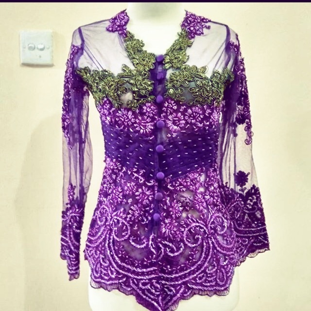 Premium kebaya payet Ungu cantik