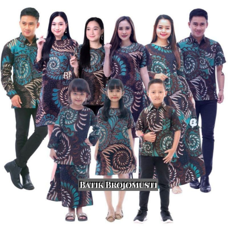 BISA PISAH COUPLE KELUARGA/Batik Couple Keluarga Sarimbit Family Standar &amp; JUMBO // jazy puser Ijo.