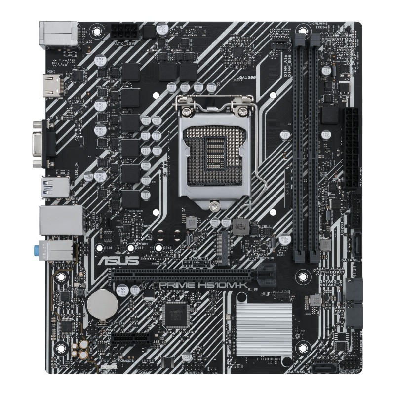 Mainboard Asus Prime H510M-K mATX LGA1200 - Asus H510M-K - Asus H510MK LGA 1200 Gen11