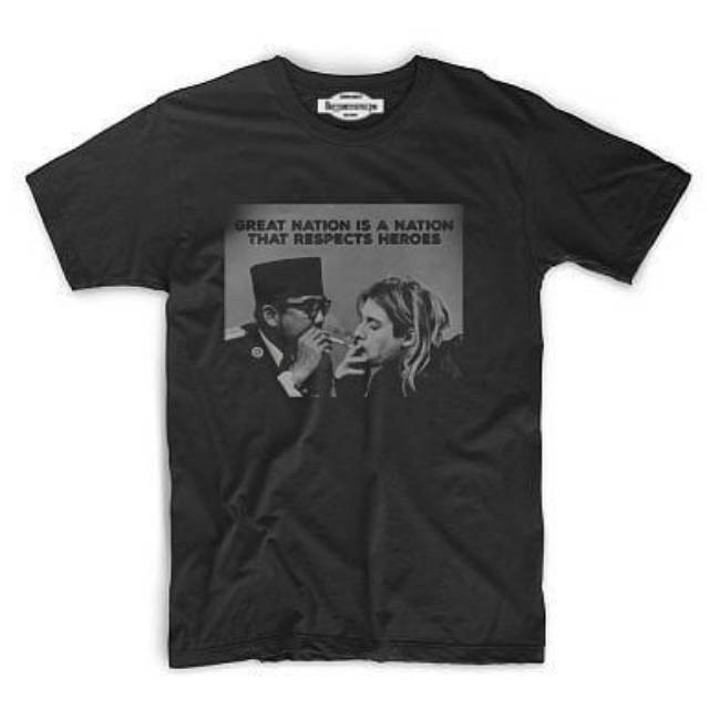 Baju Tshirt SOEKARNO X KURT COBAIN A-07