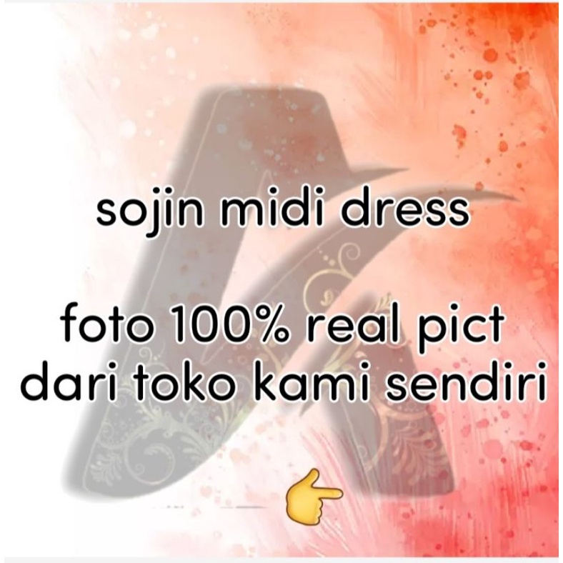 sojin midi dress | midi dress viral | gamis rayon | gamis polos