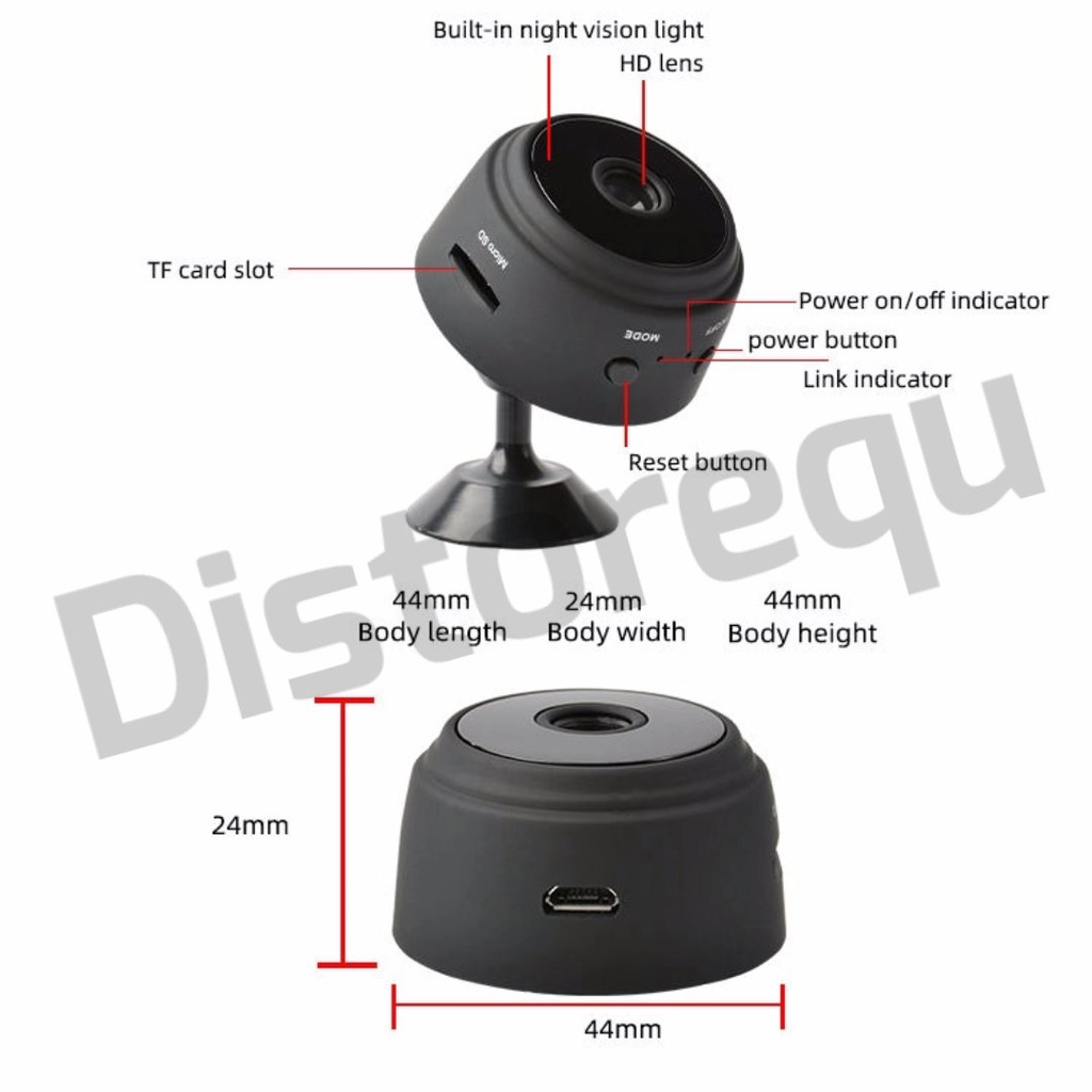 CCTV MINI ORIGINAL Mini WiFi IP Camera CCTV 1080P - A9 kamera cctv mini kamera cctv kecil cctv tersembunyi cctv kecil camera cctv kecil cctv hp cctv mini tanpa kabel cctv tanpa kabel cctv wifi kamera pengintai kamera tersembunyi spy camera 7RCC07BK