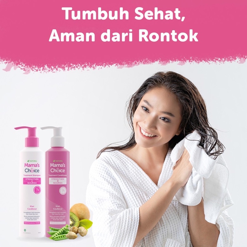 Mama Choice Shampo Conditioner Perawatan Rambut Ibu Hamil Menyusui Anti Rontok Bahan Alami