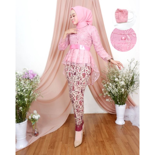 Melia kebaya ~ Setelan Kebaya Nindia Tulle / Kebaya Aurora Tulle / Kebaya Wisuda / Kebaya Pesta