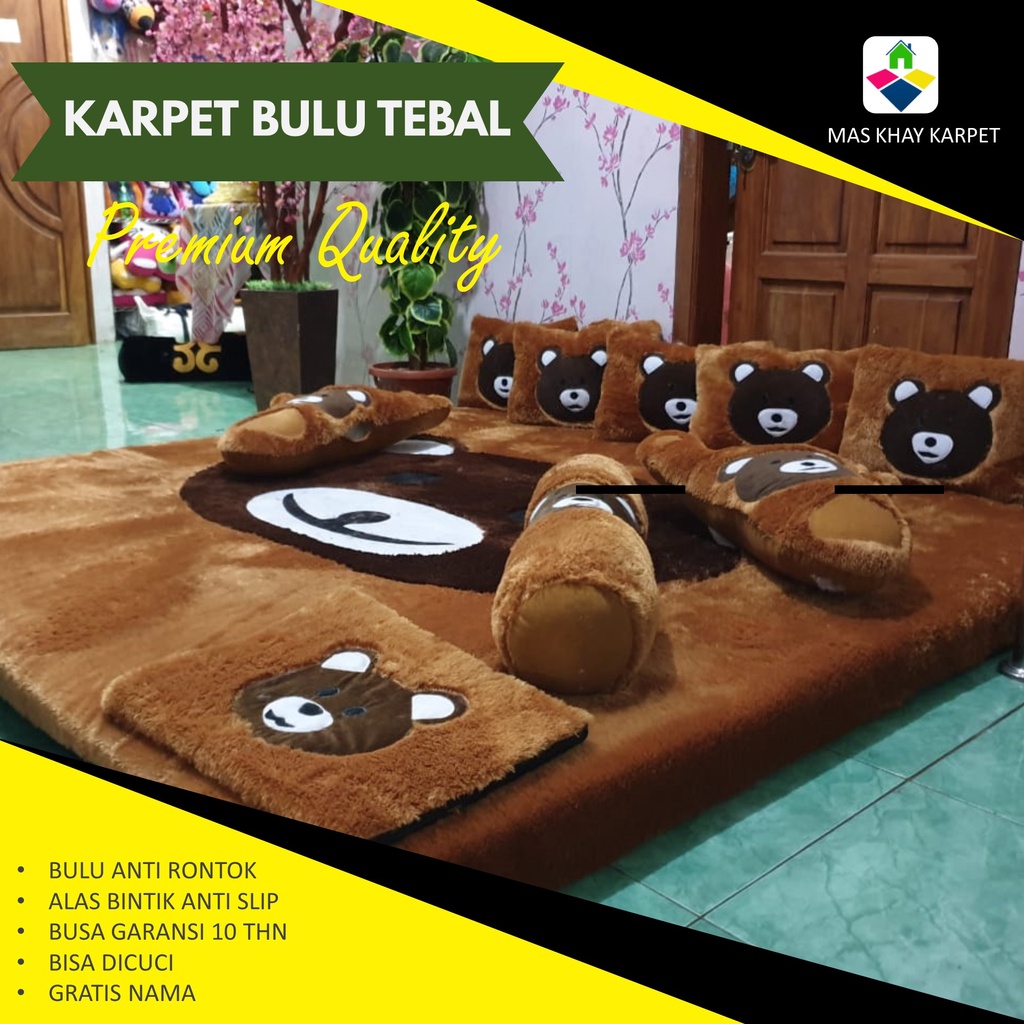Kasur Karpet Surpet  Lantai Karakter  200x150x10, 200x200x10 cm 9 Bantal