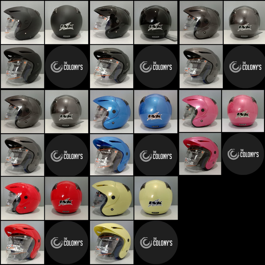 Jual HELM INK HALF FACE HALFFACE CX22 CX 22 HELM INK HALF FACE TOPI
