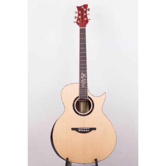 custom gitar full solid /top spruce / backside mahoni