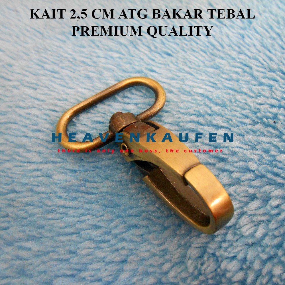 Pengait Kait / Cantelan Tas 2,5 cm ATG Bakar Tebal Premium Quality