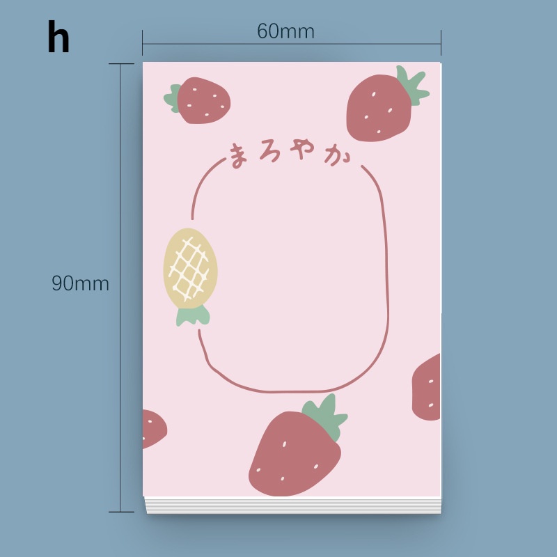 Non-sticky Memo Pads Students Cute Notebook Journal Book Stationery Supply