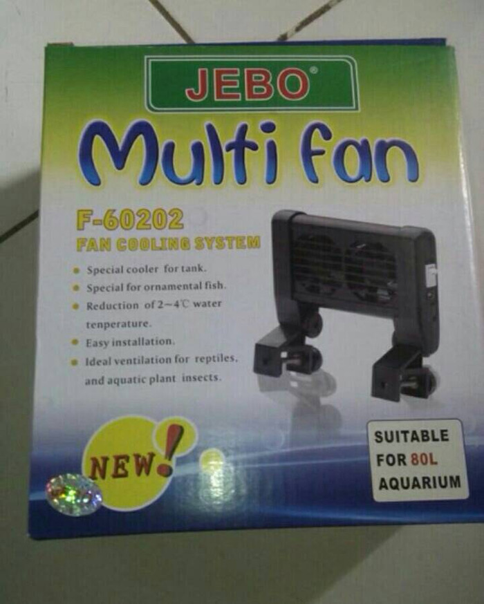 Original aquarium aquascape Jebo mini fan 2 kipas Asli Bergaransi Murah