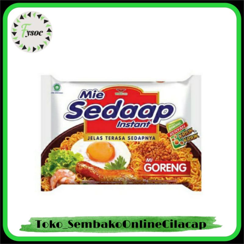 MIE SEDAAP MI GORENG OR ( 90 GR x 5 PCS )