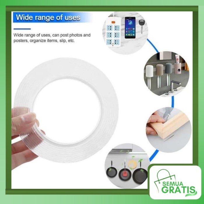 

Murah Semua Gratis - Isolasi 2 Sisi Lebar 3Cm Tebal 1Mm / Lem Nano 2 Sisi Berkualitas