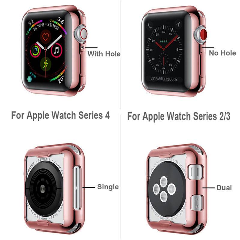 Case Pelindung Apple Watch Seri 7 41mm 45mm Bahan Tpu Untuk Iwatch 6 Se 5 4 3 2 42mm 38mm 40mm 44mm