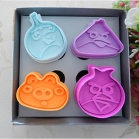 Set Cetakan Kue Kering Roti Fondant Cookies Cutter Isi 4 Bentuk Burung Lucu Cetakan Roti Cetakan Fondant Cookies Cetakan Kue Kering