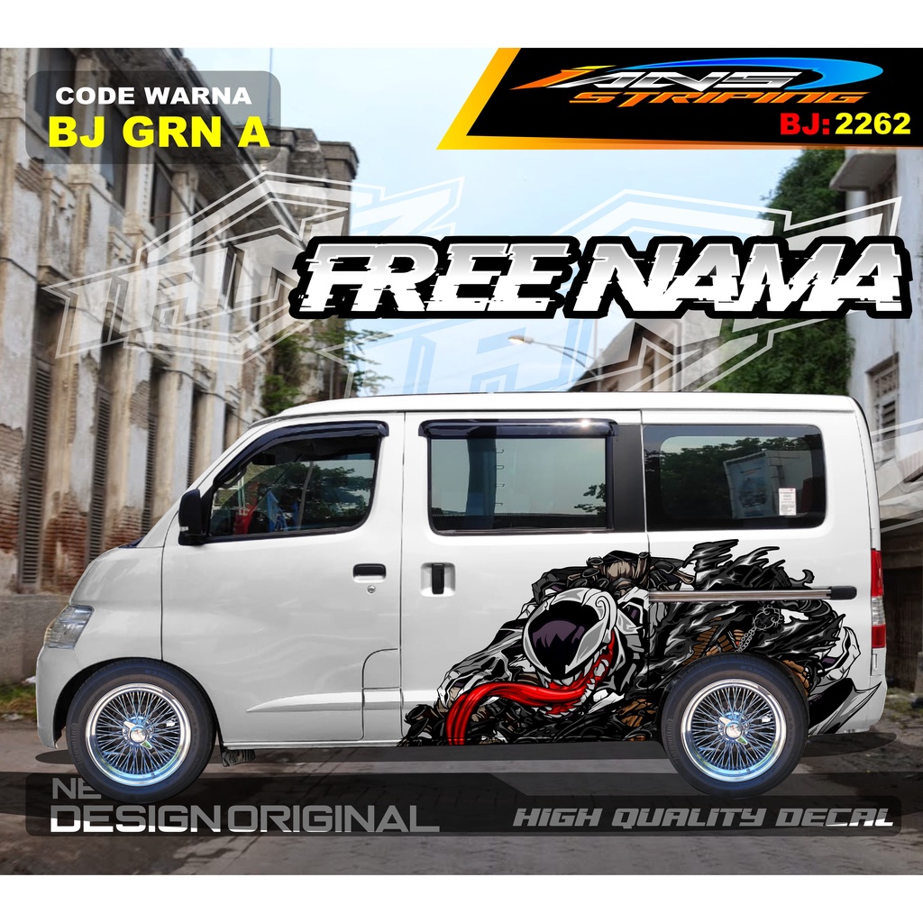 STIKER MOBIL GRANMAX / VARIASI STIKER MOBIL LUXIO / STICKER DECAL BODY SAMPING MOBIL / STIKER MOBIL