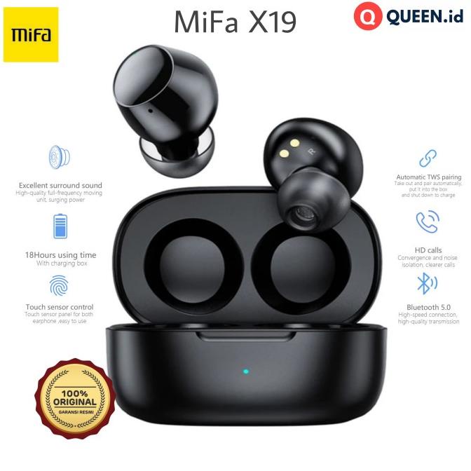 Mifa X19 Tws Wireless Bluetooth Headset Stereo - Hd Mini Music Buds