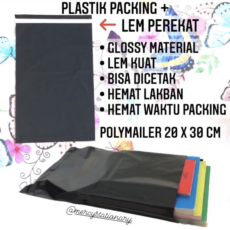 

10 Pcs - Plastik Polymailer 25x32cm & 20x30cm Perekat - Plastik Packing
