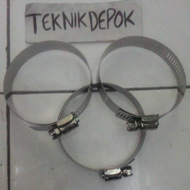 Klem selang 3 inch klem cincin besi galvanis klem pipa selang pengikat pengencang selang