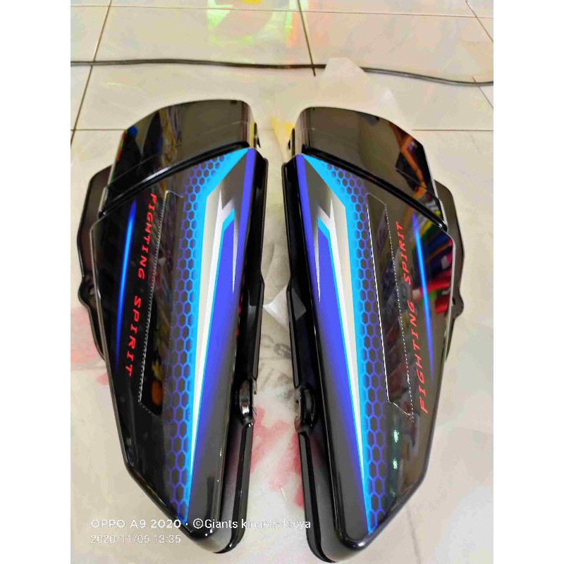 cover dop aki plus striping rx king new peredam th 2007 biru original