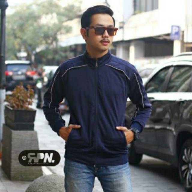 JAKET TRACKTOP NAVY