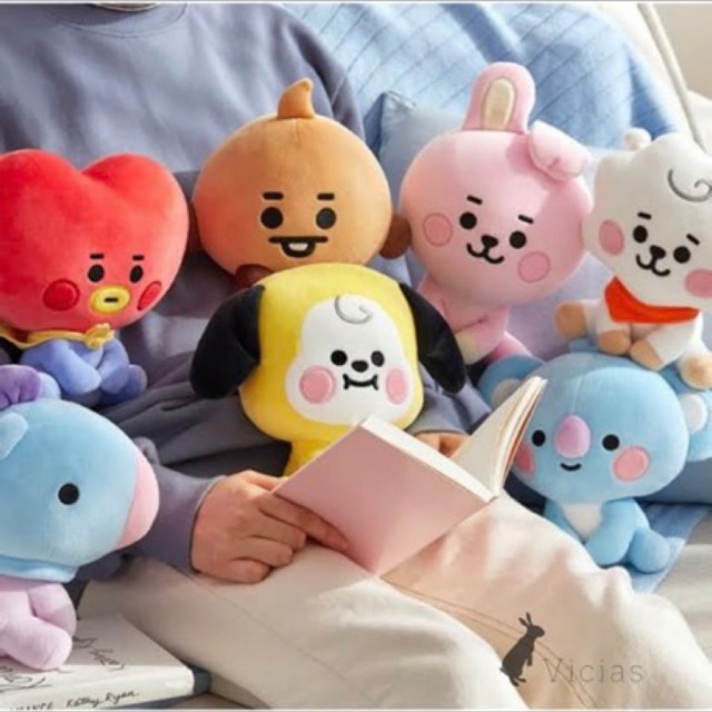 DL01 Boneka  BTS BT21 Baby Duduk  Plush Doll Korea 