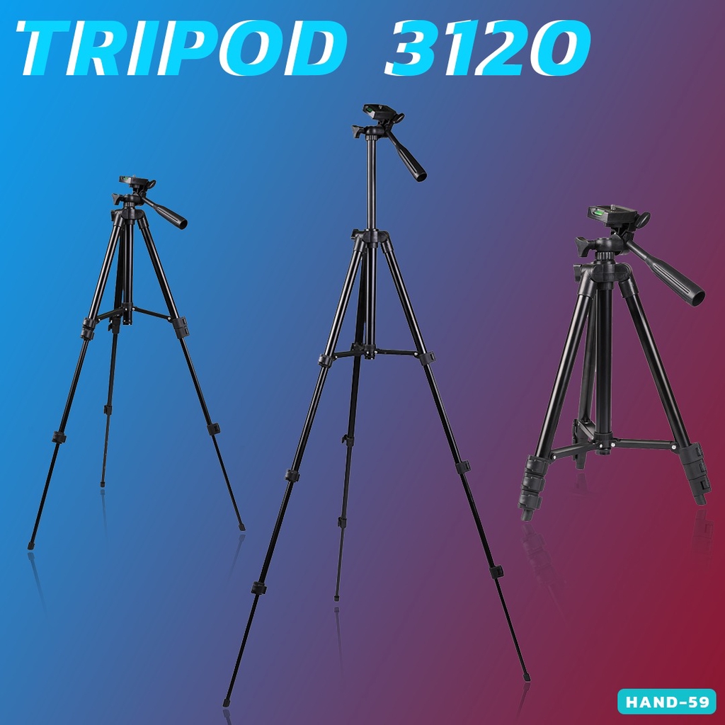 TRIPOD 3120 . Tripod Kamera Dslr Plus Holder for Camdig Actioncam Video Tripod Expandable