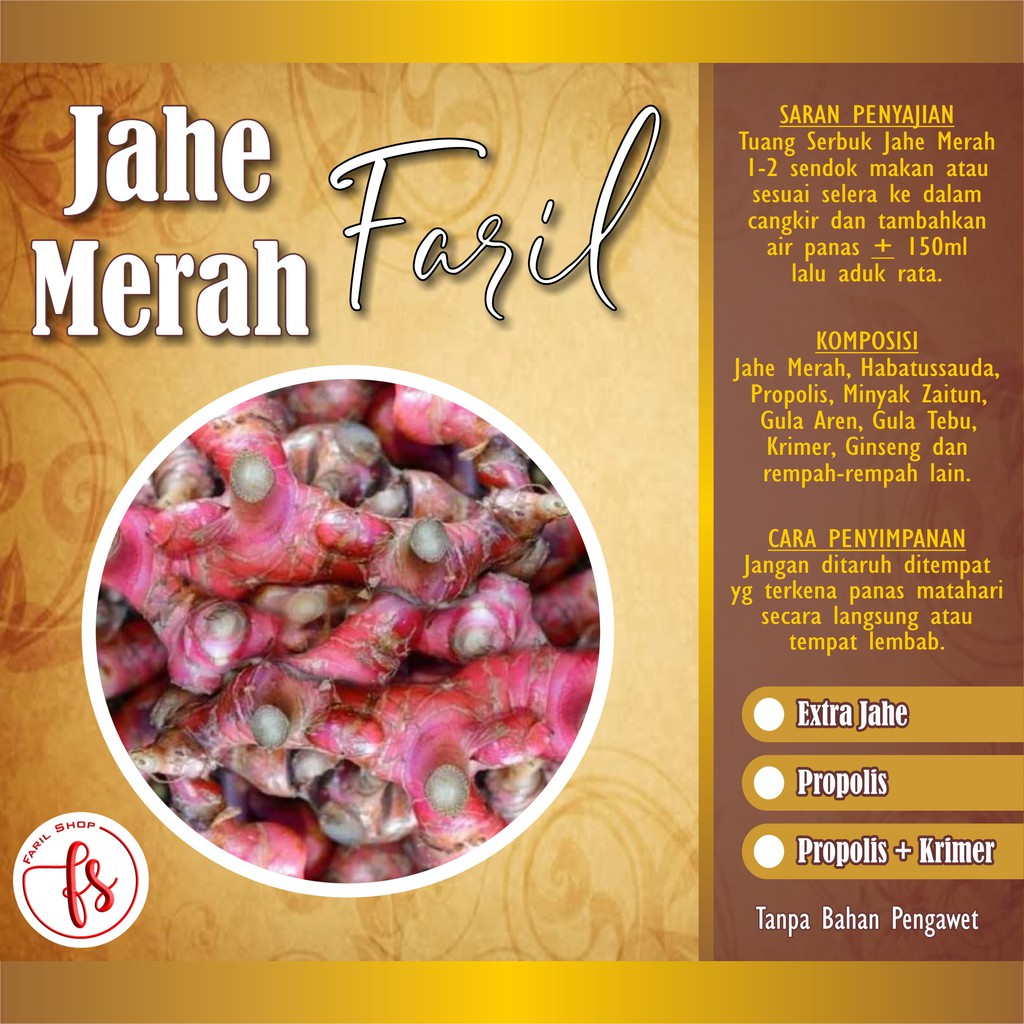 

Jahe Merah Faril