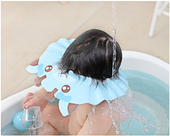 Baby Shampoo Artifact Ear Protection Shampoo Cap Adjustable Waterproof Bathing Shampoo Cap Shower Cap untuk Bayi, Anak-anak dan Anak-anak