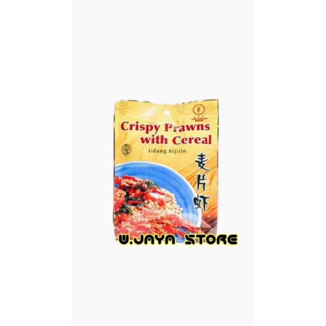 CRISPY PRAWNS WITH CEREAL