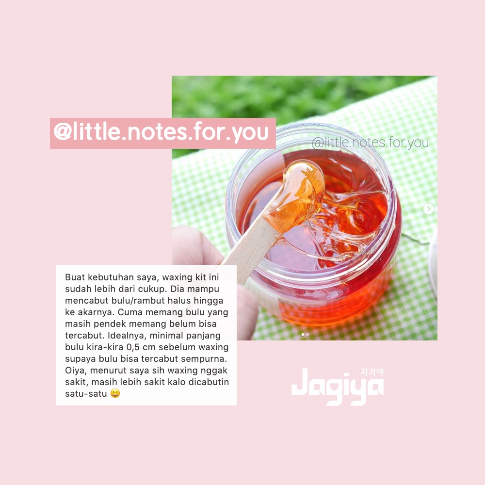 Jagiya Sakura Cherry Blossom Waxing Kit BPOM/Sugar Wax/Perontok Pencabut Bulu/Natural Sugar Wax