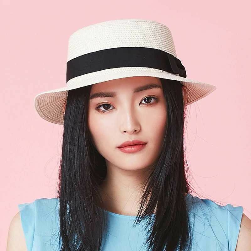 Jiangxihuitian Topi Pantai Panama Summer Sun Beach Straw Hat