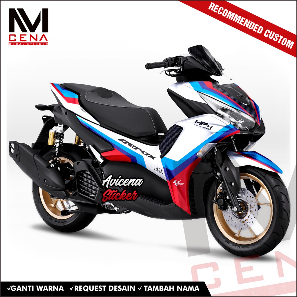 Sticker Decal Aerox Connected 2021 Decal Sticker Aerox 2021 Dekal Aerox bm